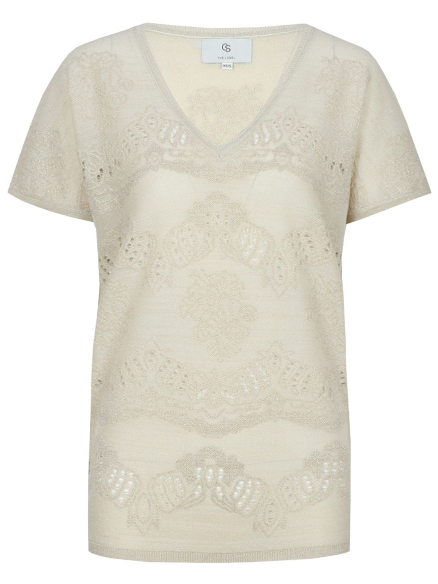 C&S The Label T-shirt Kiana Beige 00083519-5200