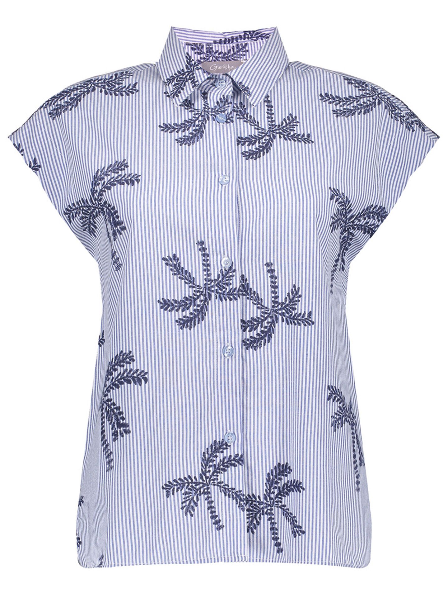 Geisha Blouse Marieke Blauw 00083535-1500