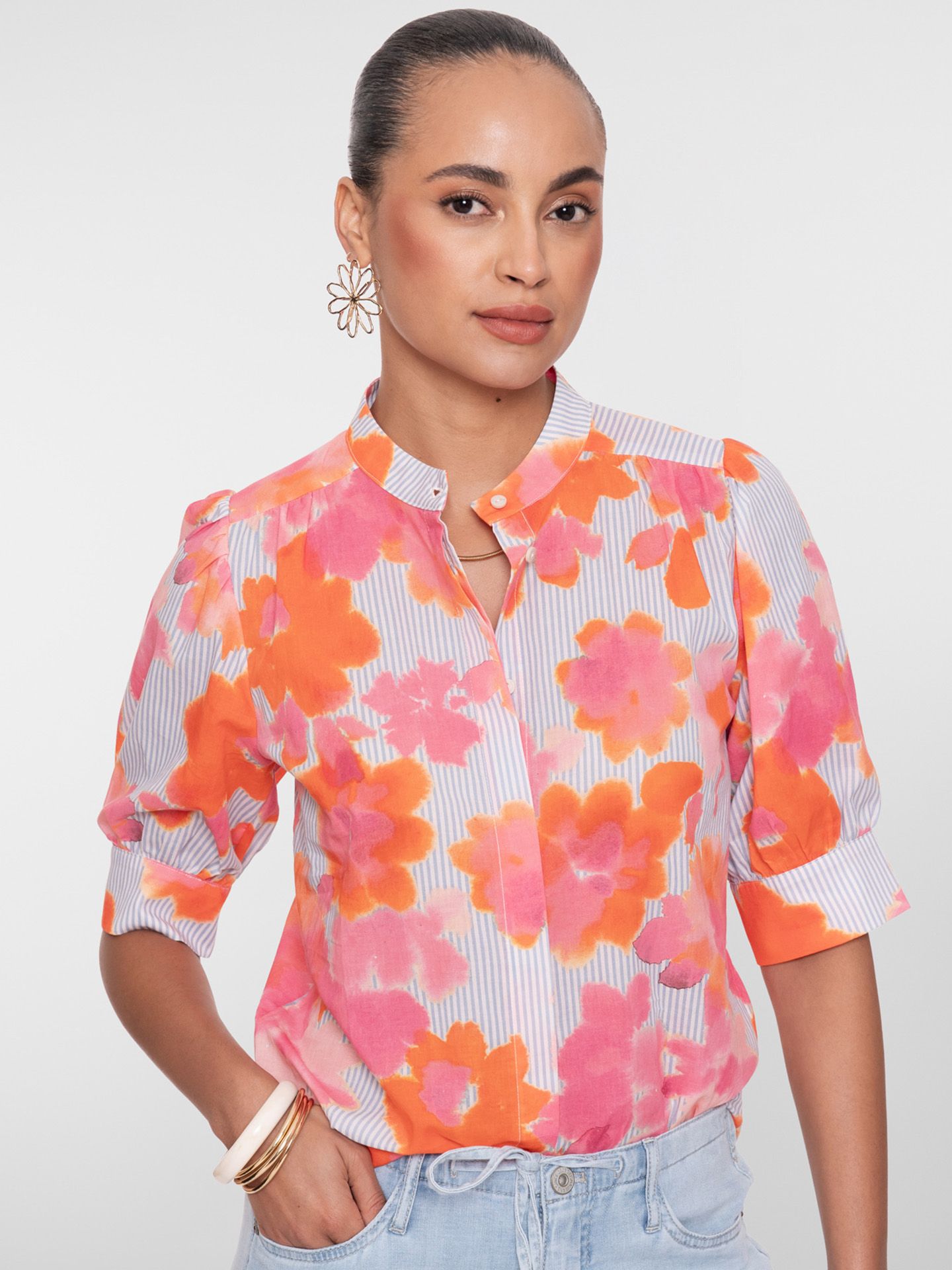 Geisha Blouse Fenna Oranje 00083538-3200