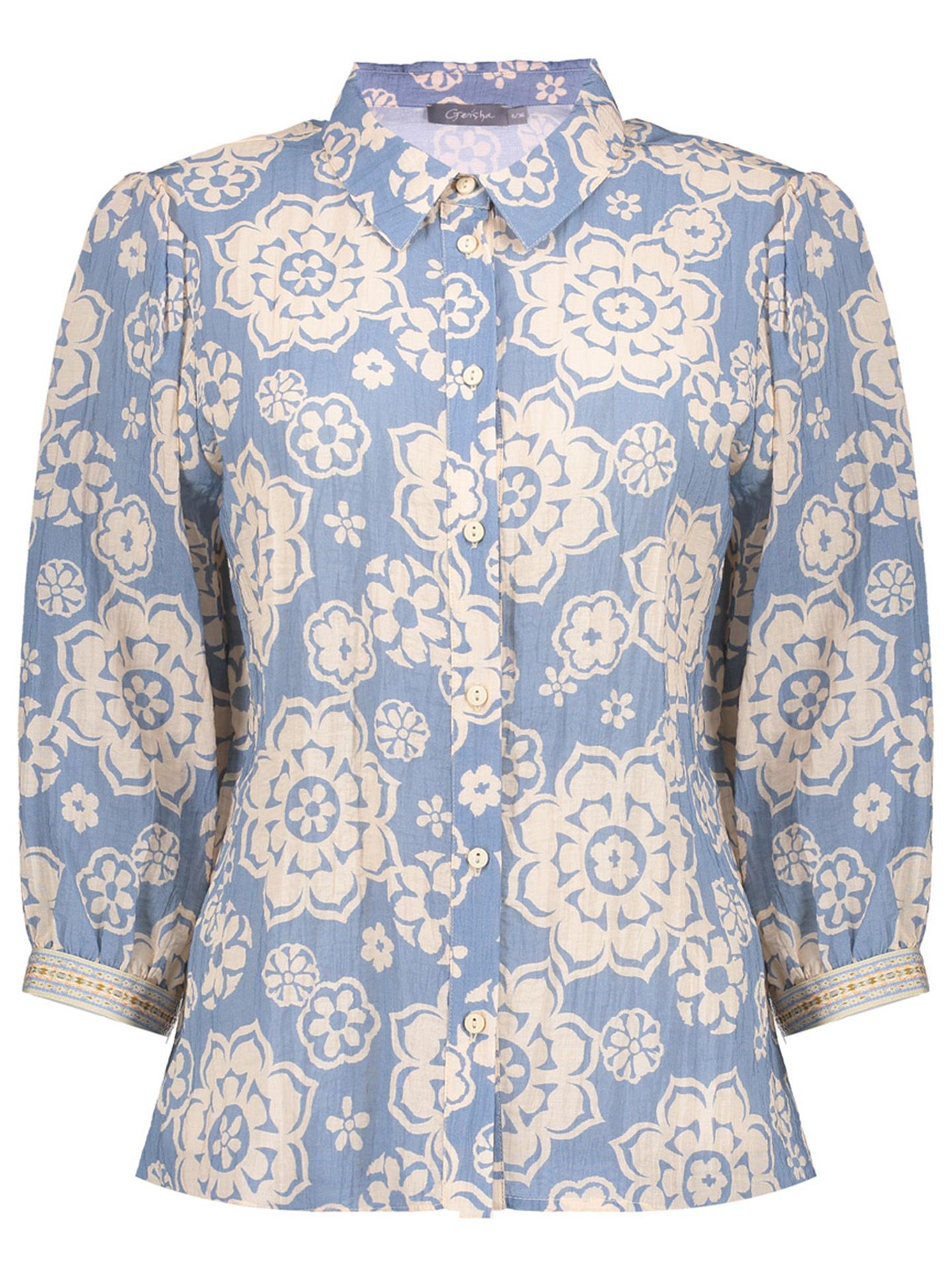 Geisha Blouse Louise Blauw 00083551-1350