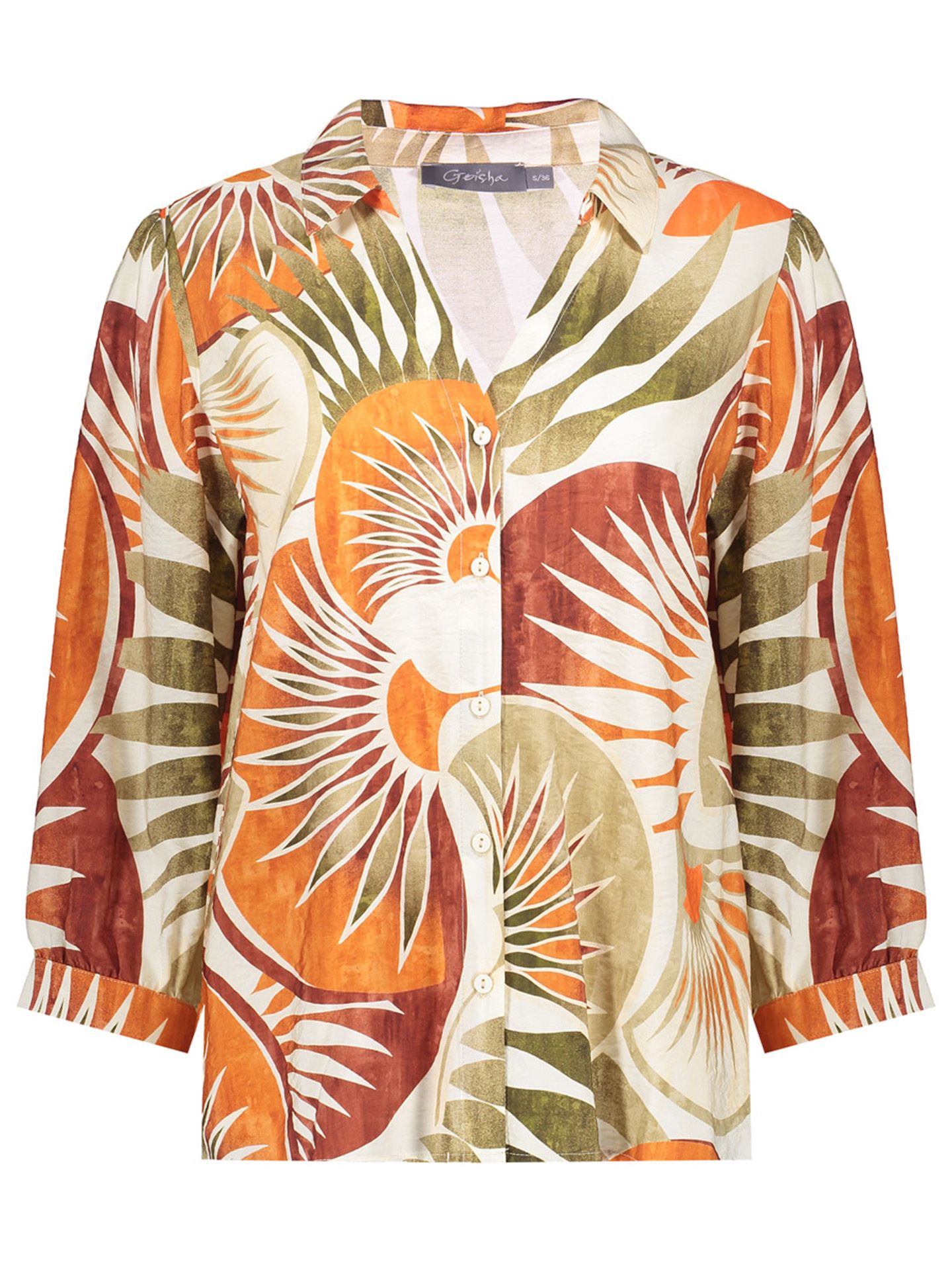 Geisha Blouse Yente Groen 00083552-6310