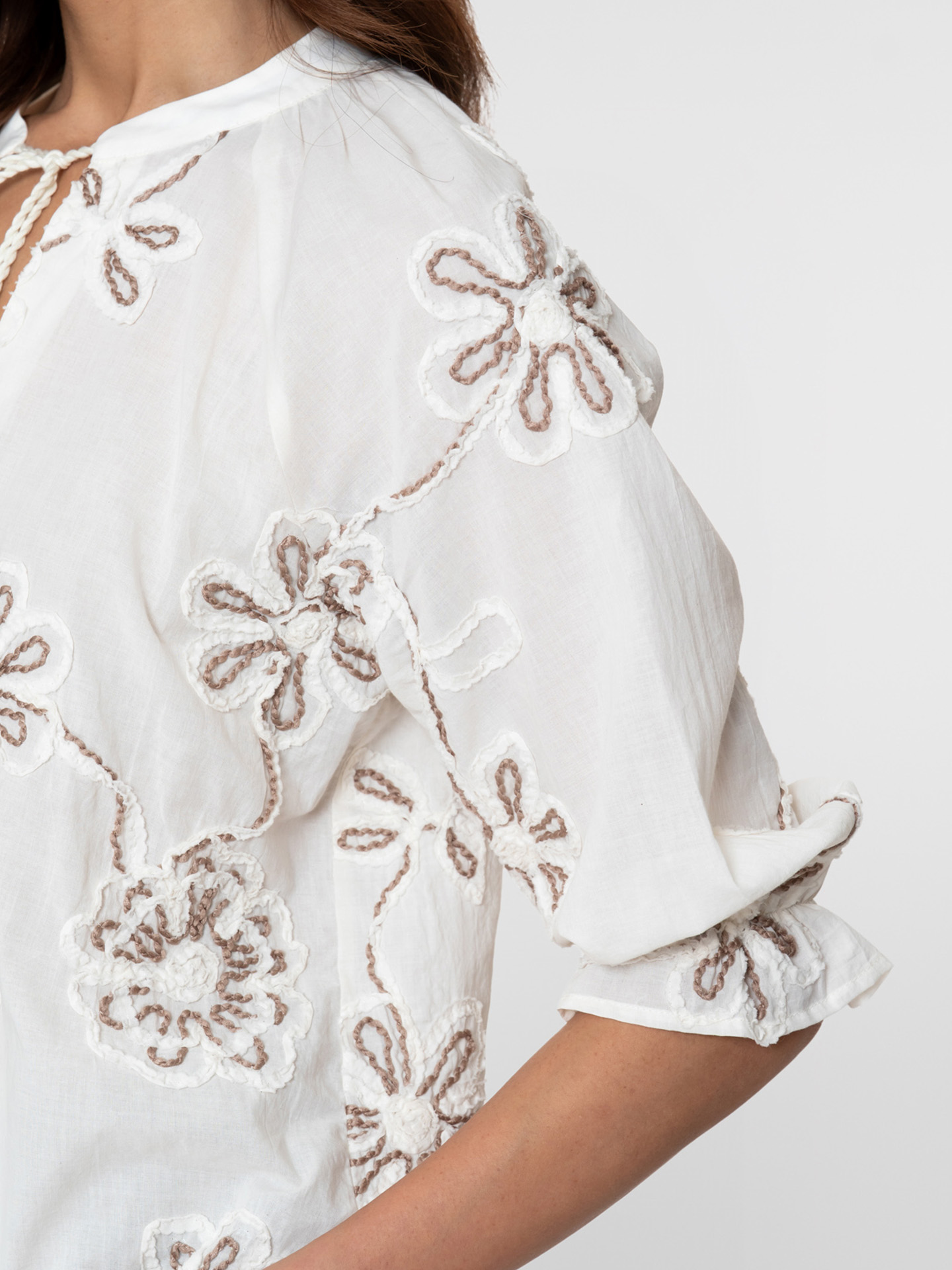 Geisha Blouse Monique Off white - Schijvens Mode