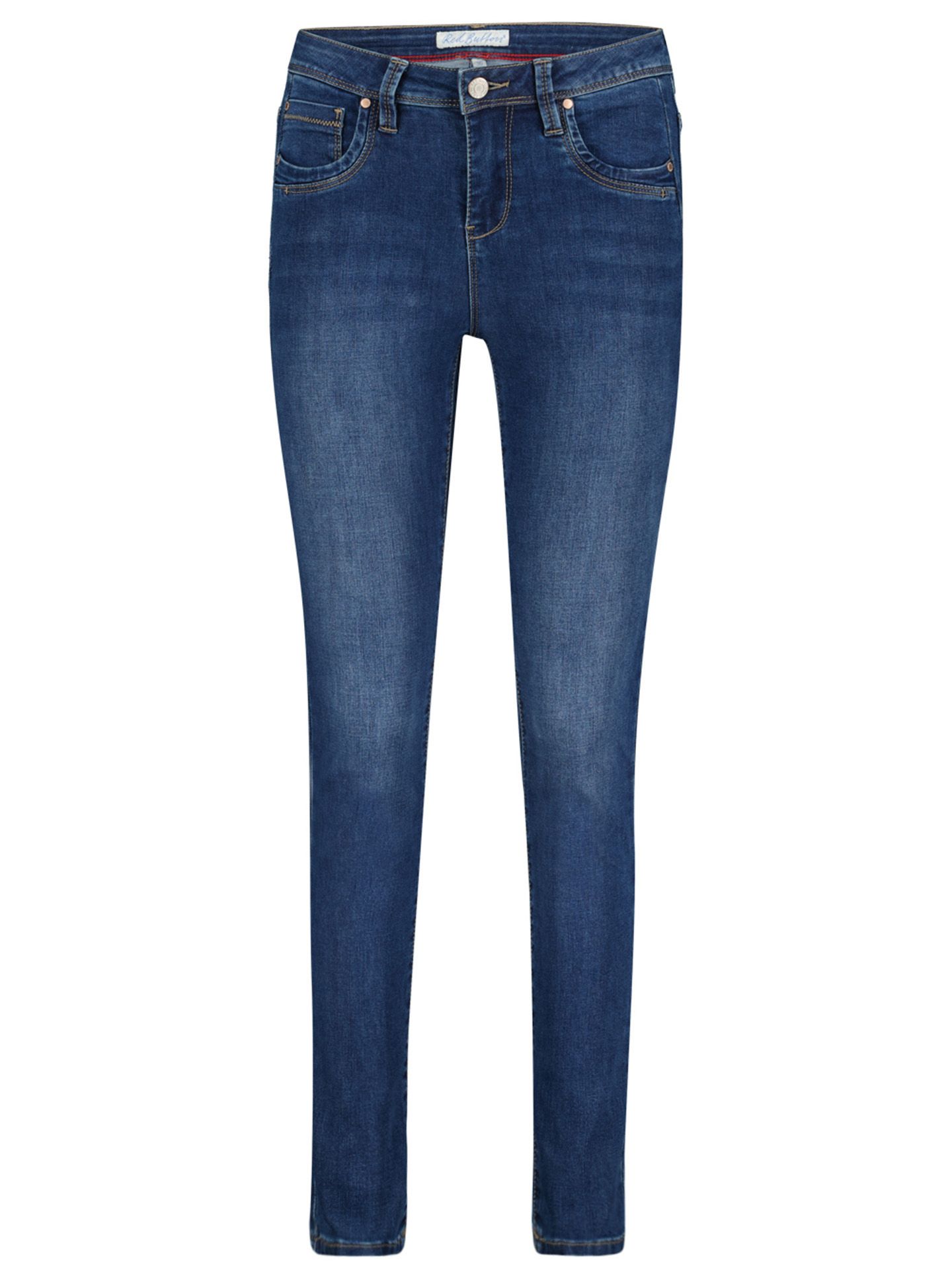 Red Button Skinny Jeans Jimmy Blauw 00083584-770