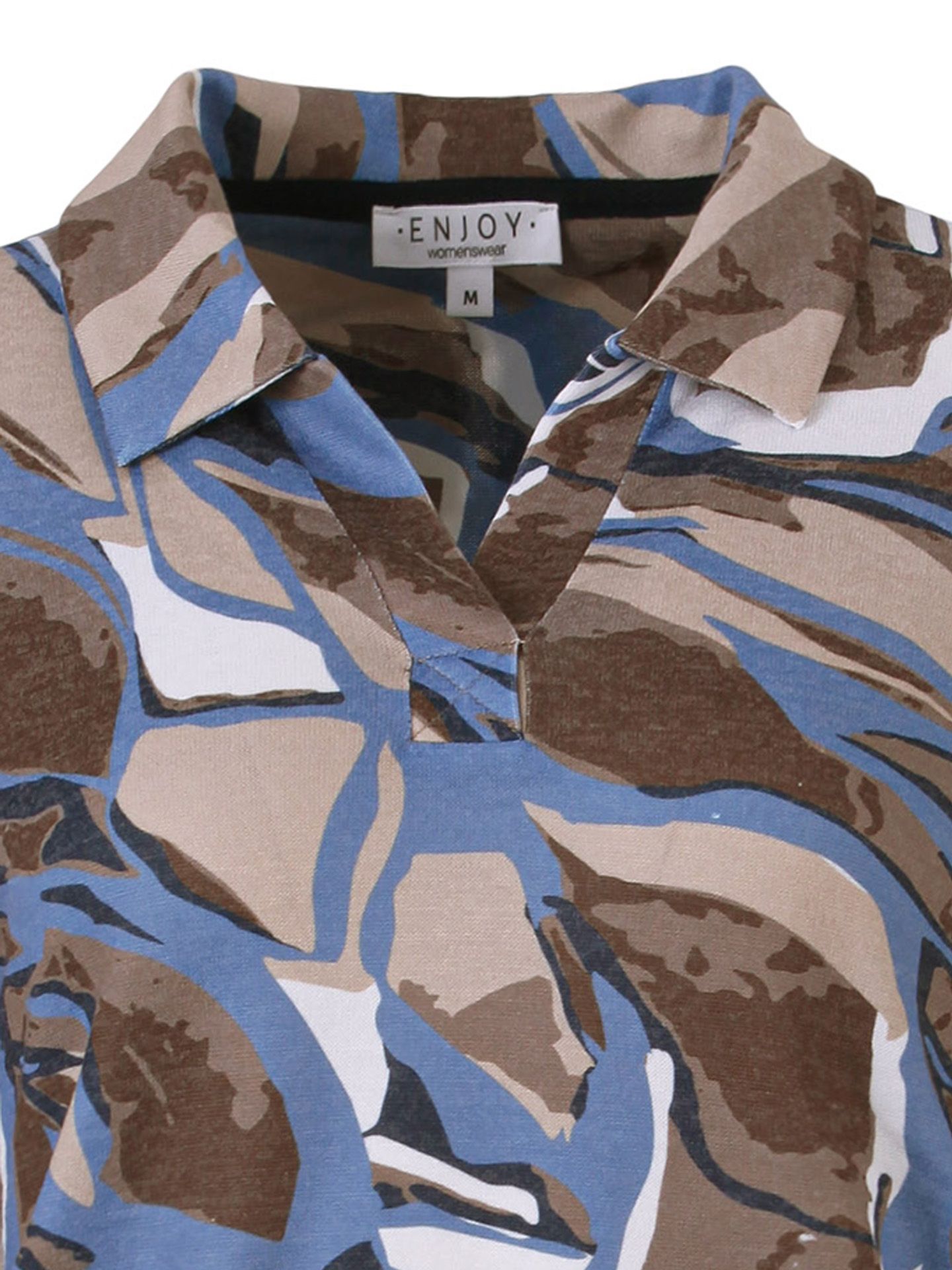 Enjoy Womenswear Shirt Roos Blauw 00083586-1350
