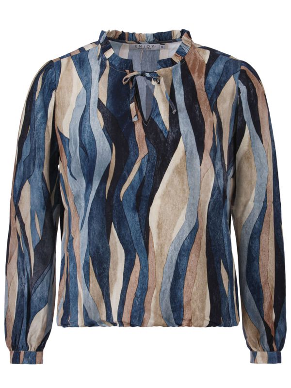 Enjoy Womenswear Blouse Lisa Blauw 2900080208045