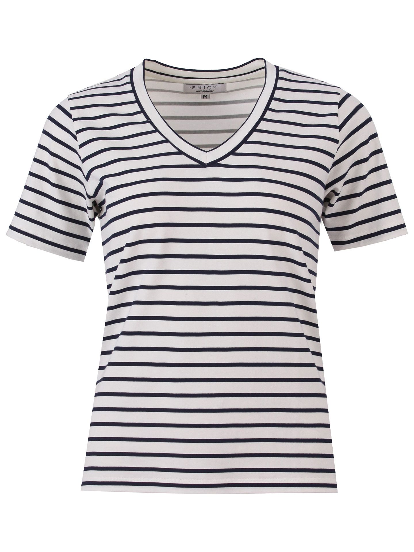 Enjoy Womenswear T-shirt Maaike Blauw 00083596-1500