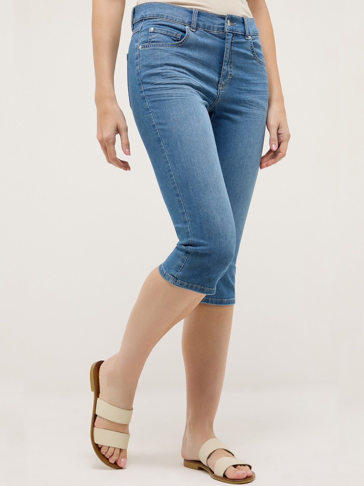 Angels Capri Jeans Anna Blauw 00083607-710