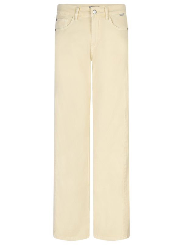 Red Button Wide Jeans Claudette Geel 2900080246573