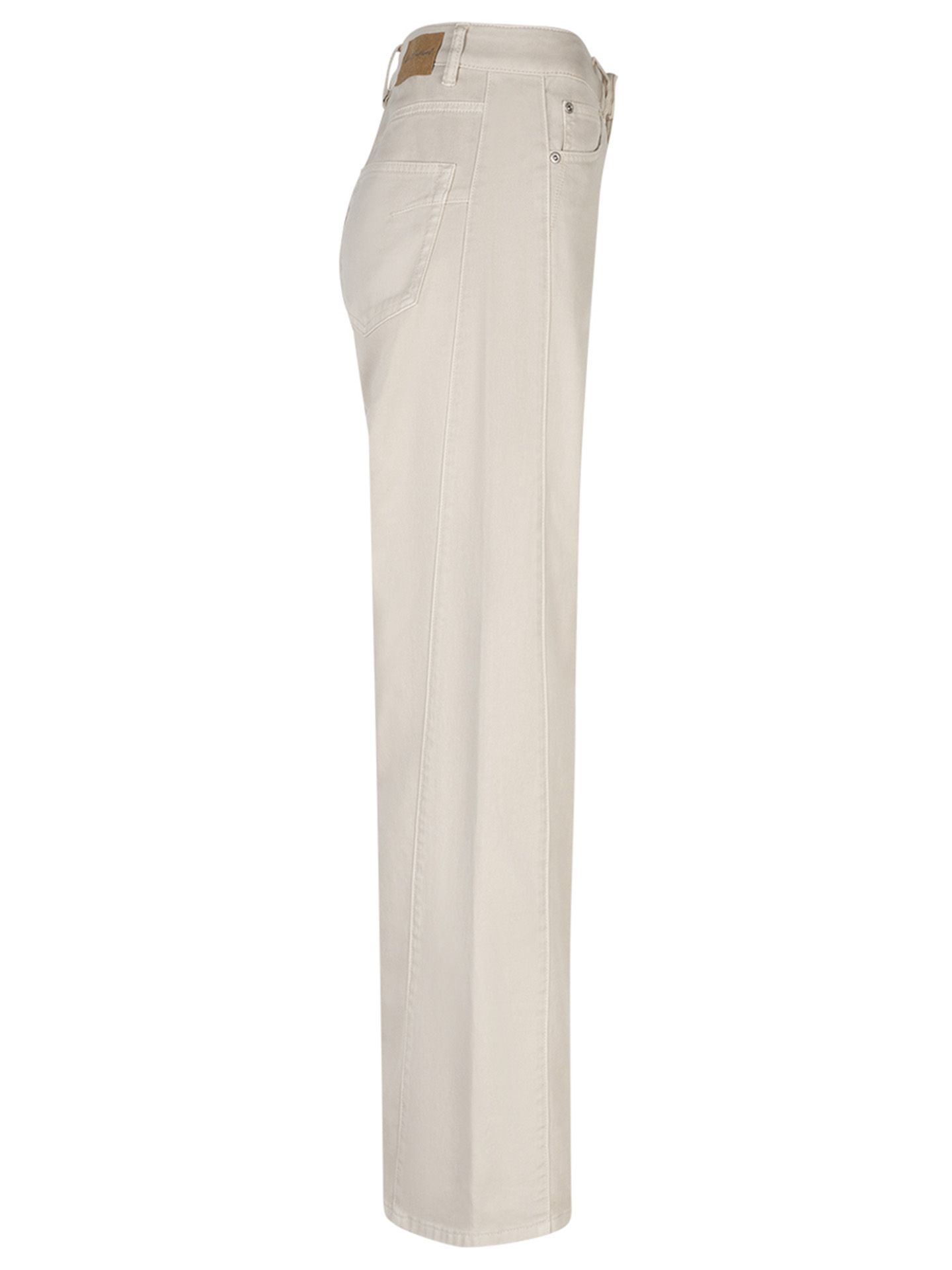 Red Button Wide Jeans Claudette Beige 00083617-5100