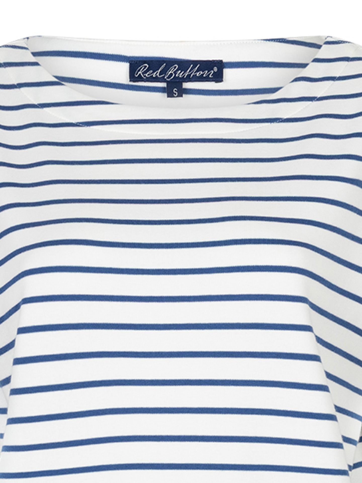 Red Button T-shirt Terry Blauw 00083618-1350