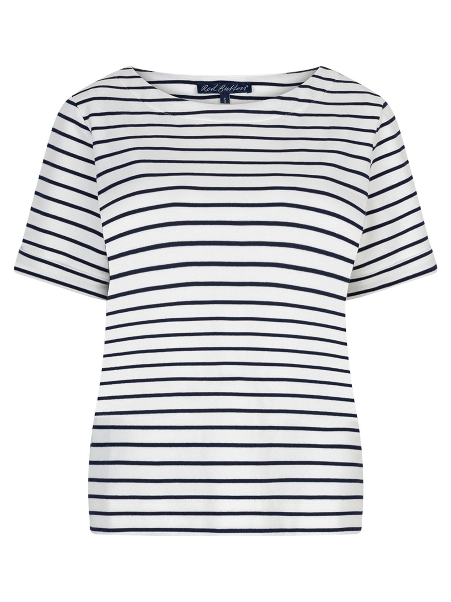 Red Button T-shirt Terry Blauw 00083618-1500