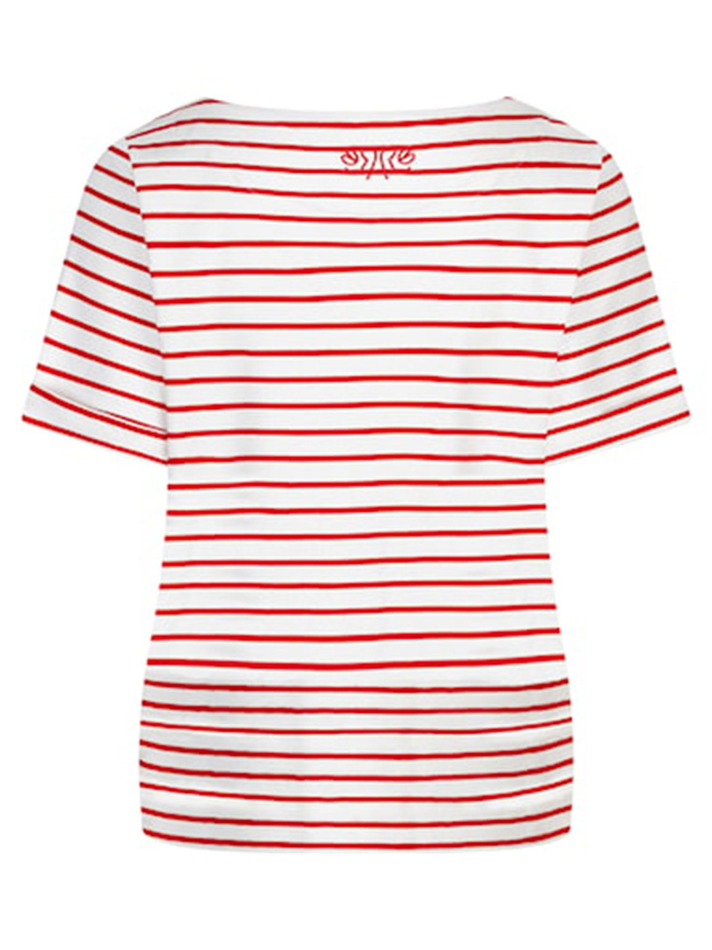 Red Button T-shirt Terry Rood 00083618-4800