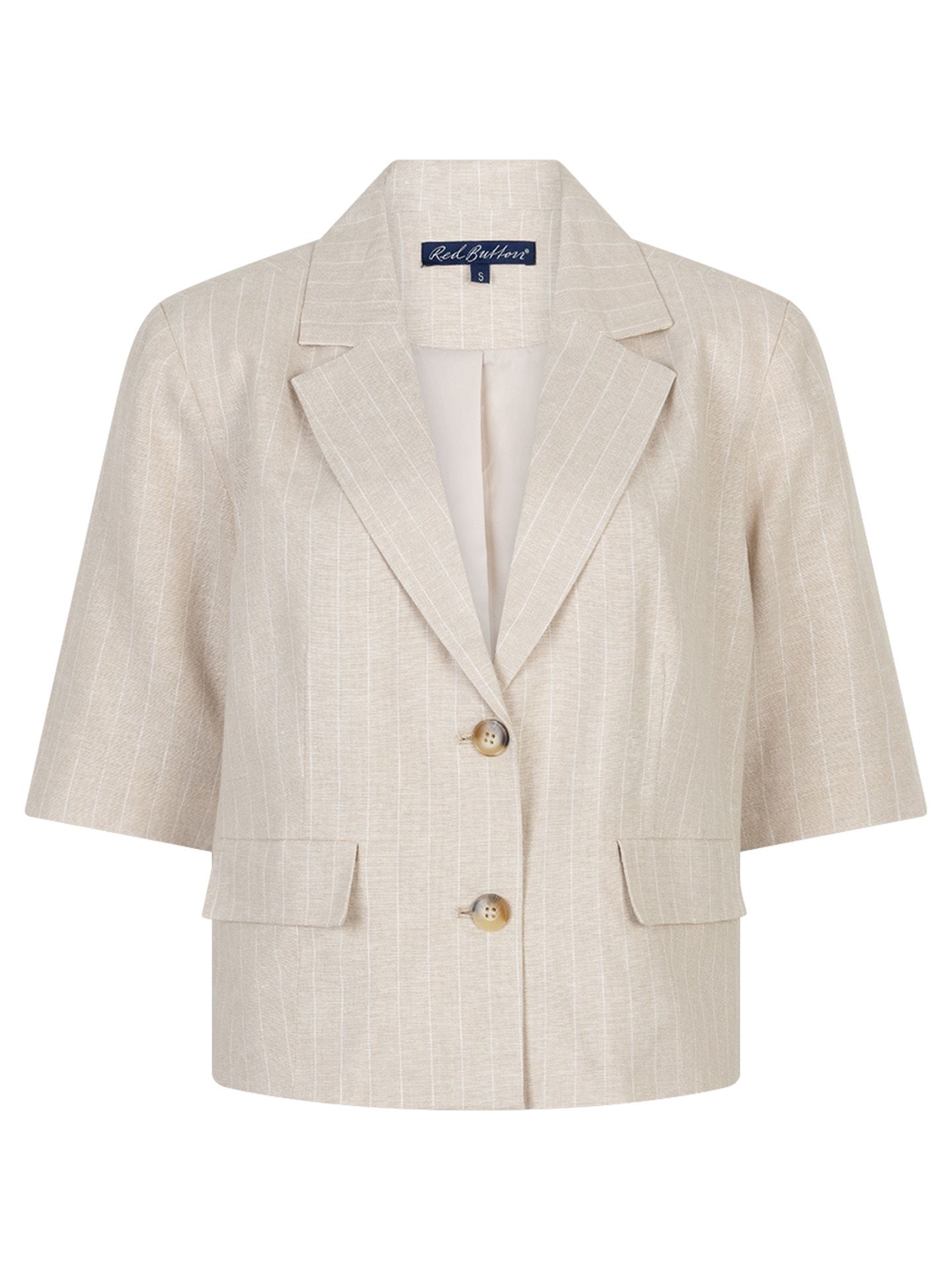 Red Button Blazer 4769 Beige 00083627-5200