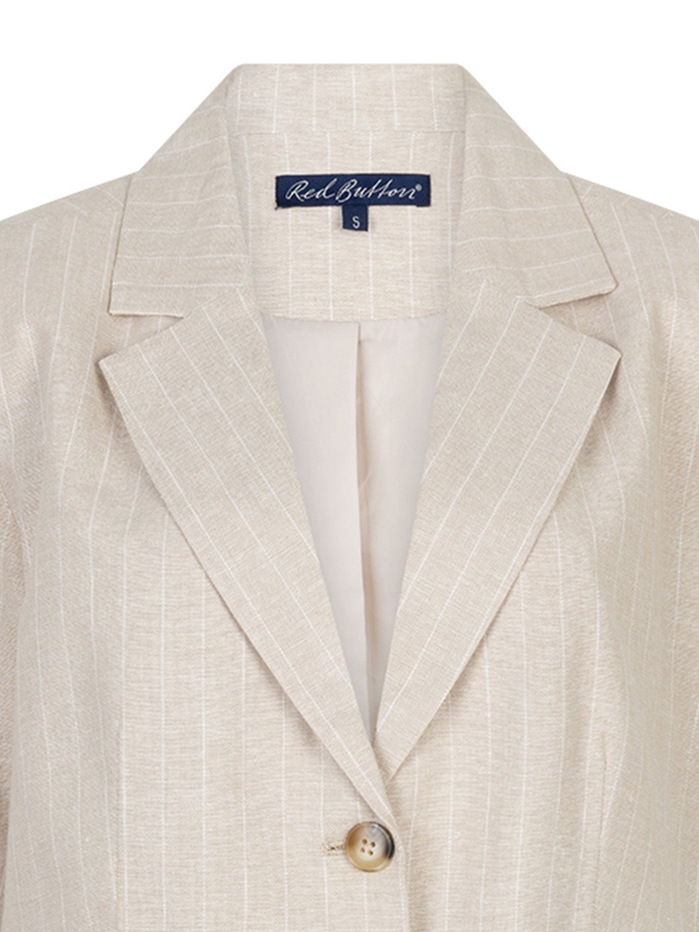 Red Button Blazer 4769 Beige 00083627-5200