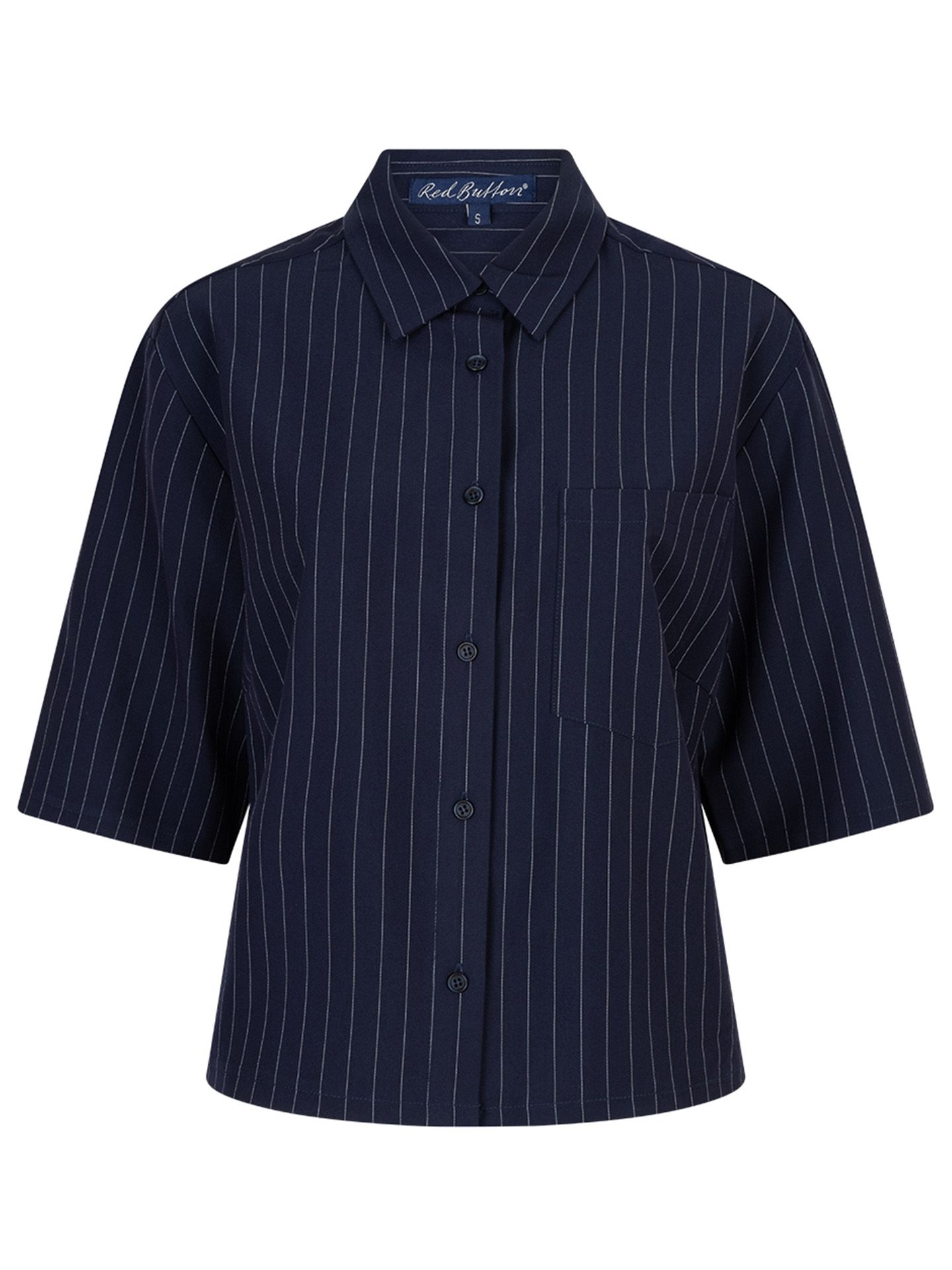 Red Button Blouse Nora Blauw 00083629-1500