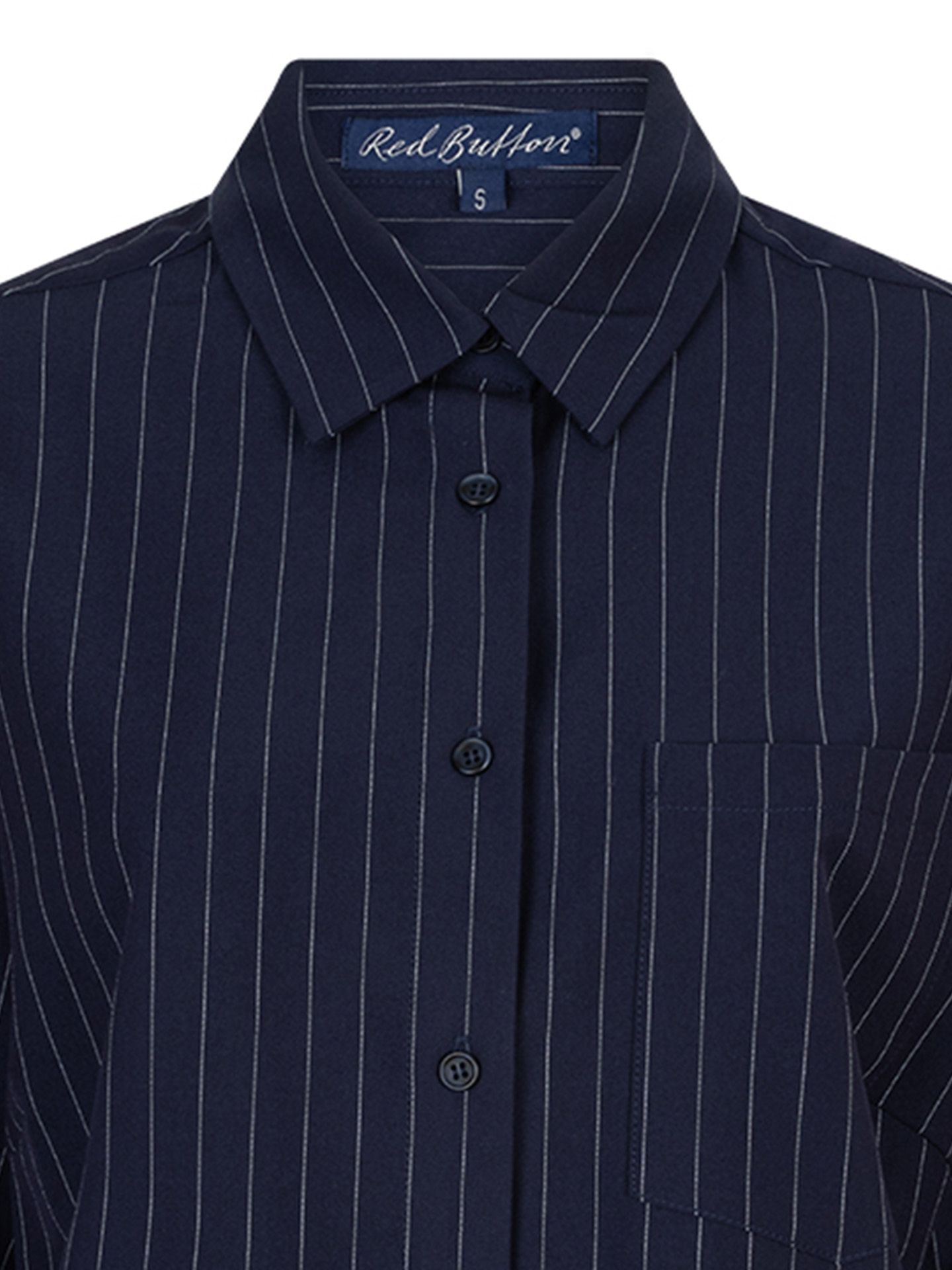 Red Button Blouse Nora Blauw 00083629-1500