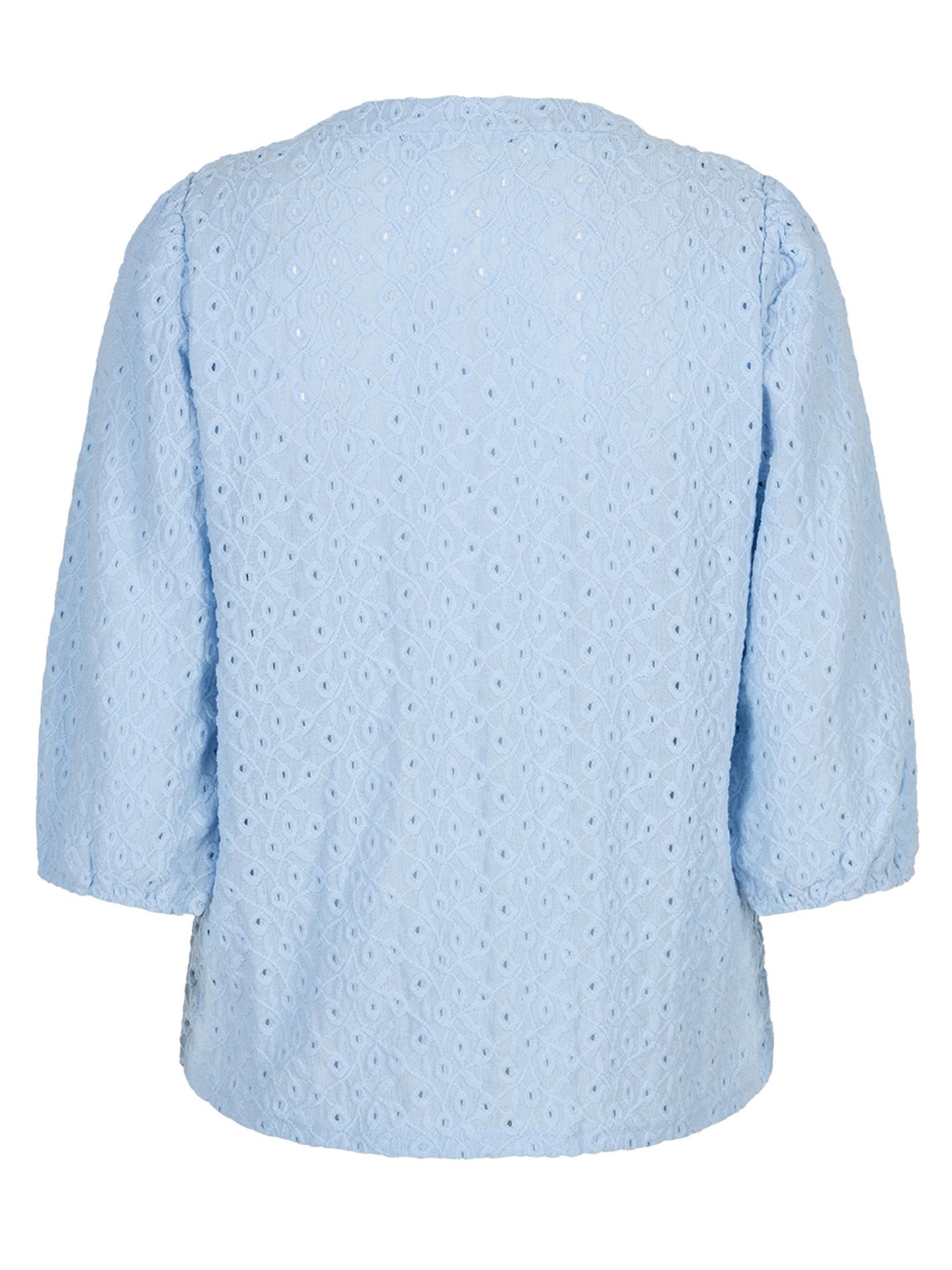 Red Button Shirt Top Blauw 00083635-1600