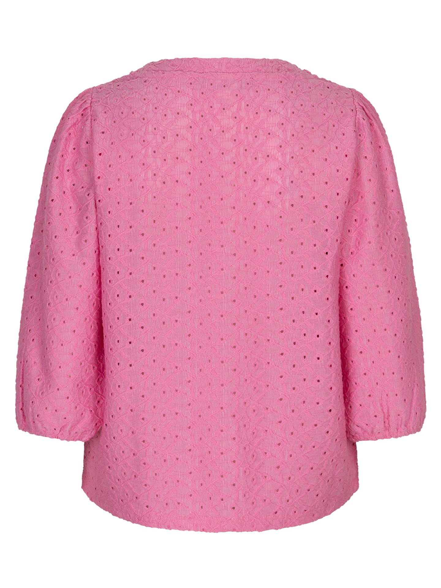 Red Button Shirt Top Roze 00083635-3900