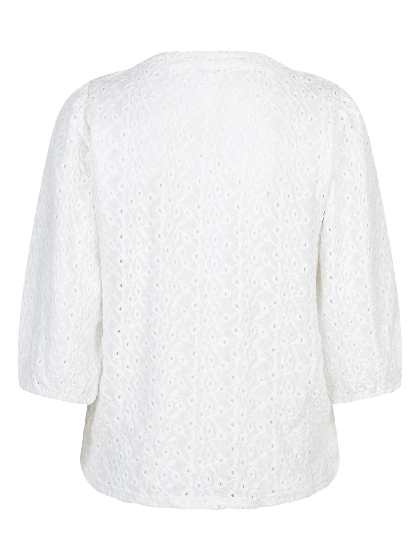 Red Button Shirt Top Off white 00083635-5050