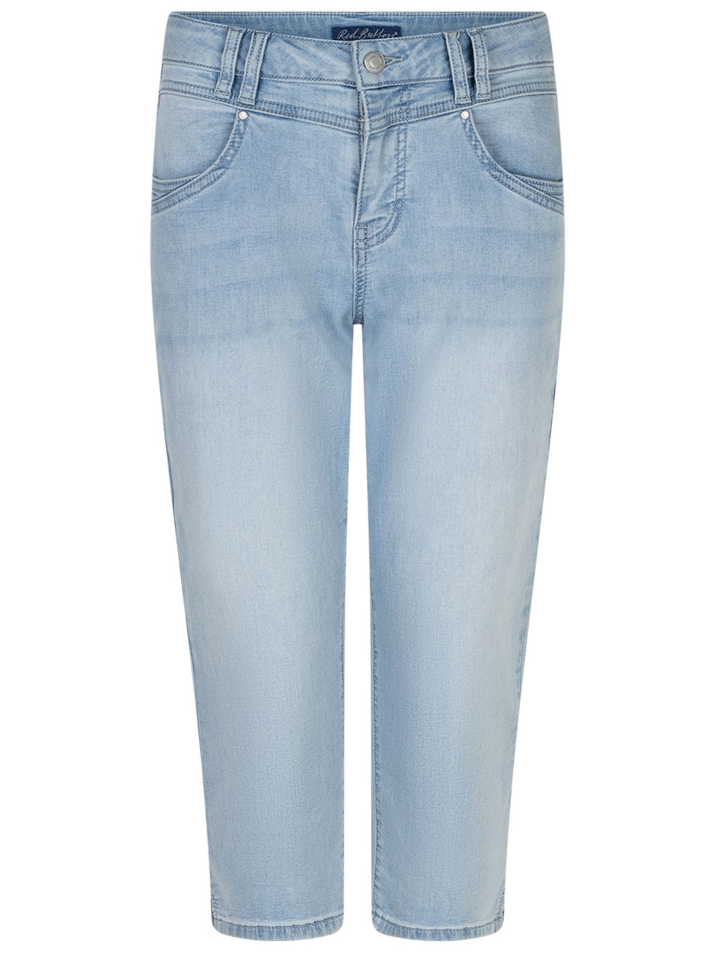 Red Button Capri Jeans Suze Blauw 00083639-500