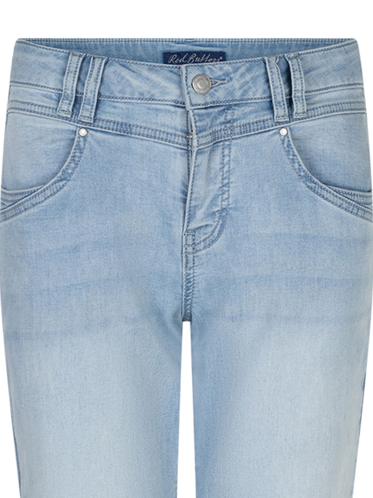 Red Button Capri Jeans Suze Blauw 00083639-500