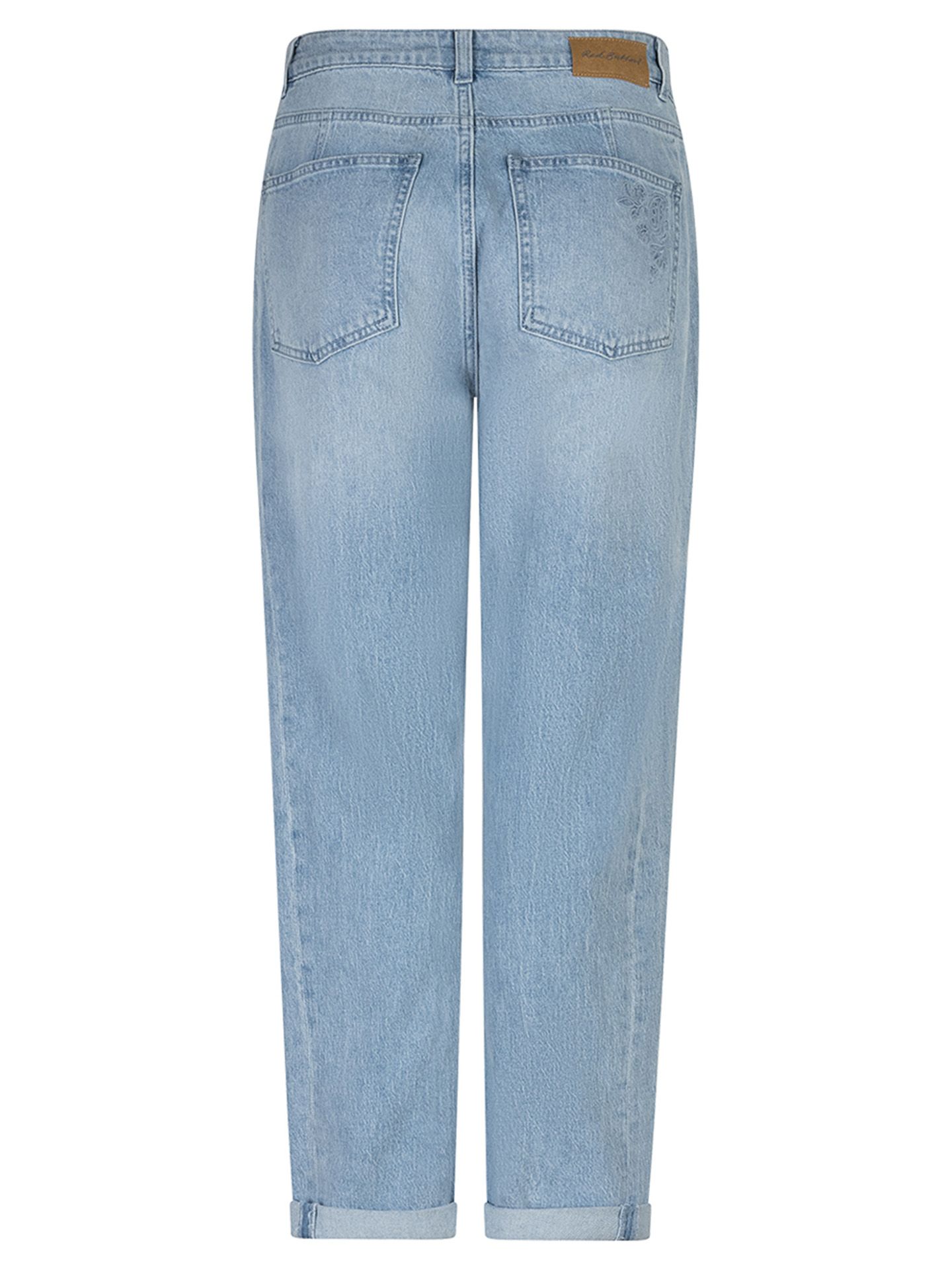 Red Button Straight Jeans Caitlina Blauw 00083641-500