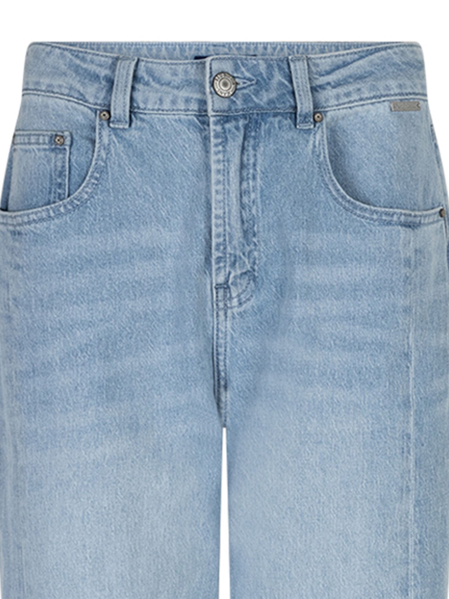 Red Button Straight Jeans Caitlina Blauw 00083641-500