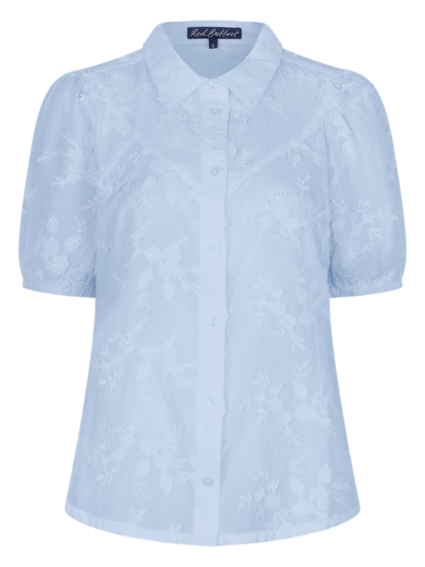 Red Button Blouse Victoria  Blauw 00083642-1600