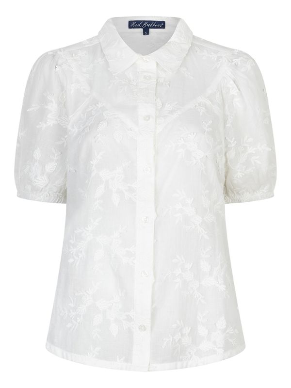Red Button Blouse Victoria  Wit 2900080289020