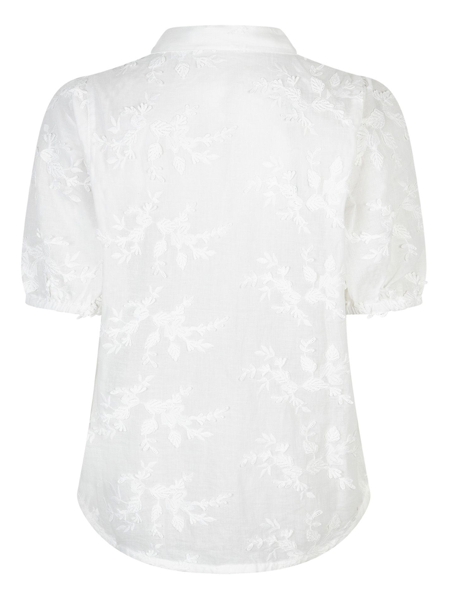 Red Button Blouse Victoria  Wit 00083642-7000