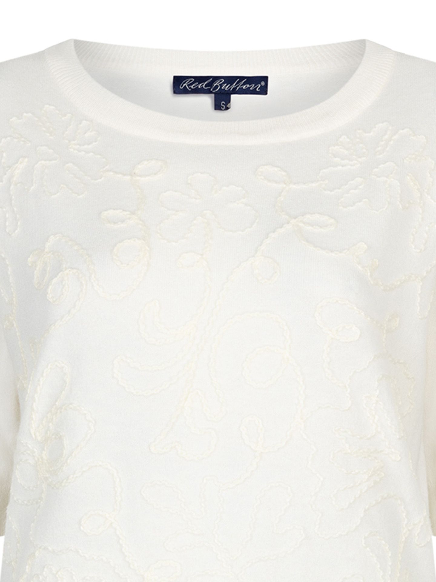 Red Button Trui Sweet Off white 00083647-5000