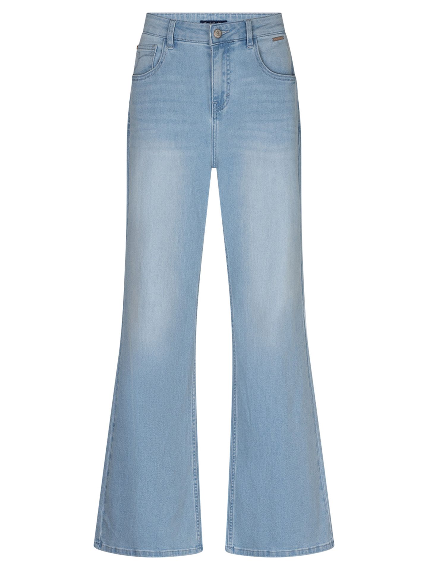 Red Button Flared Jeans Brielle Blauw 00083648-500