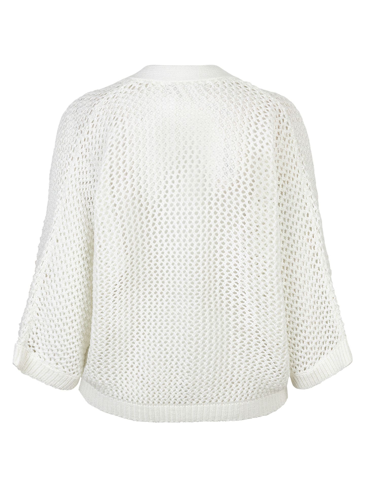 Red Button Vest Cardigan Off white 00083652-5050