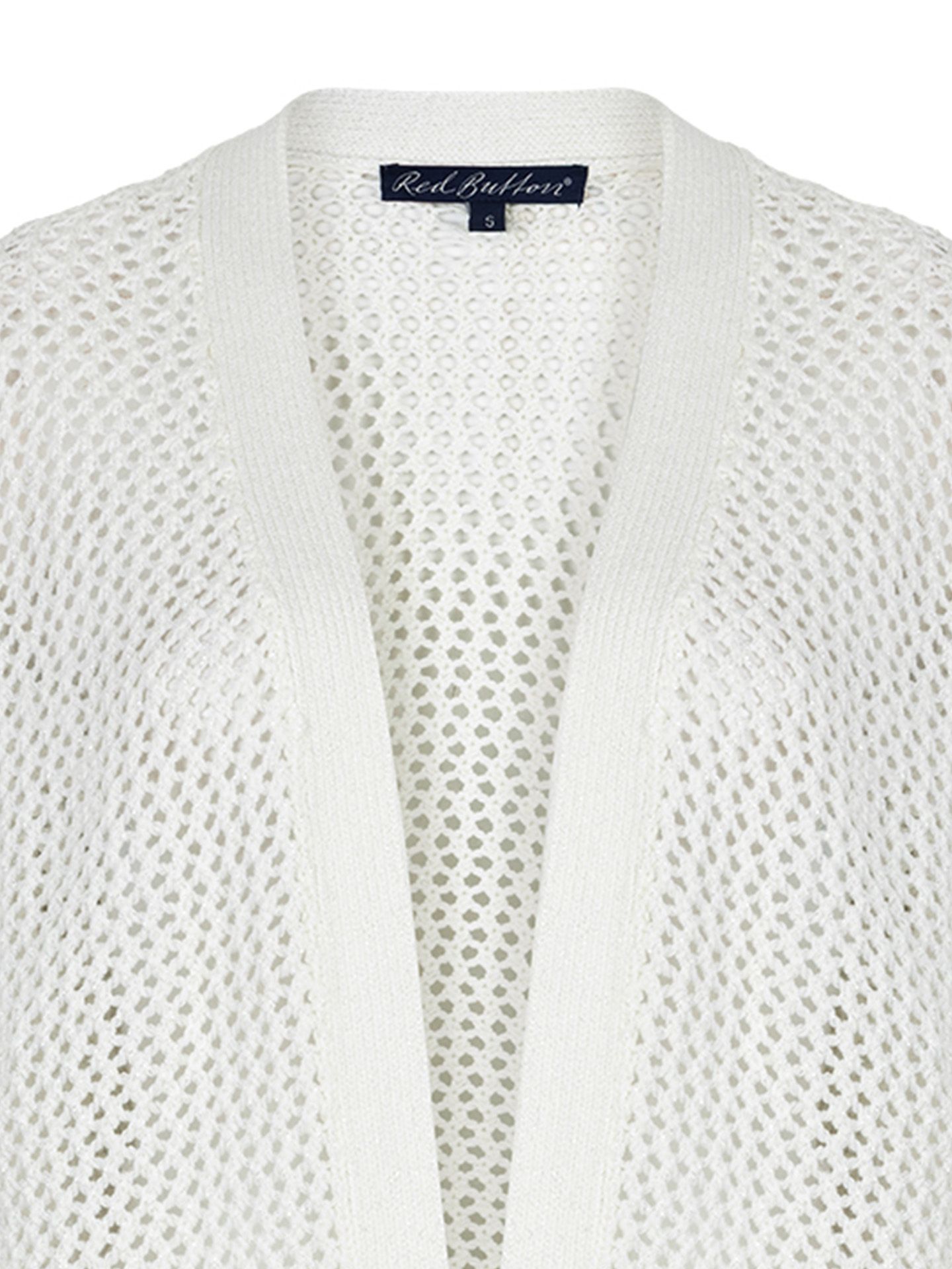 Red Button Vest Cardigan Off white 00083652-5050