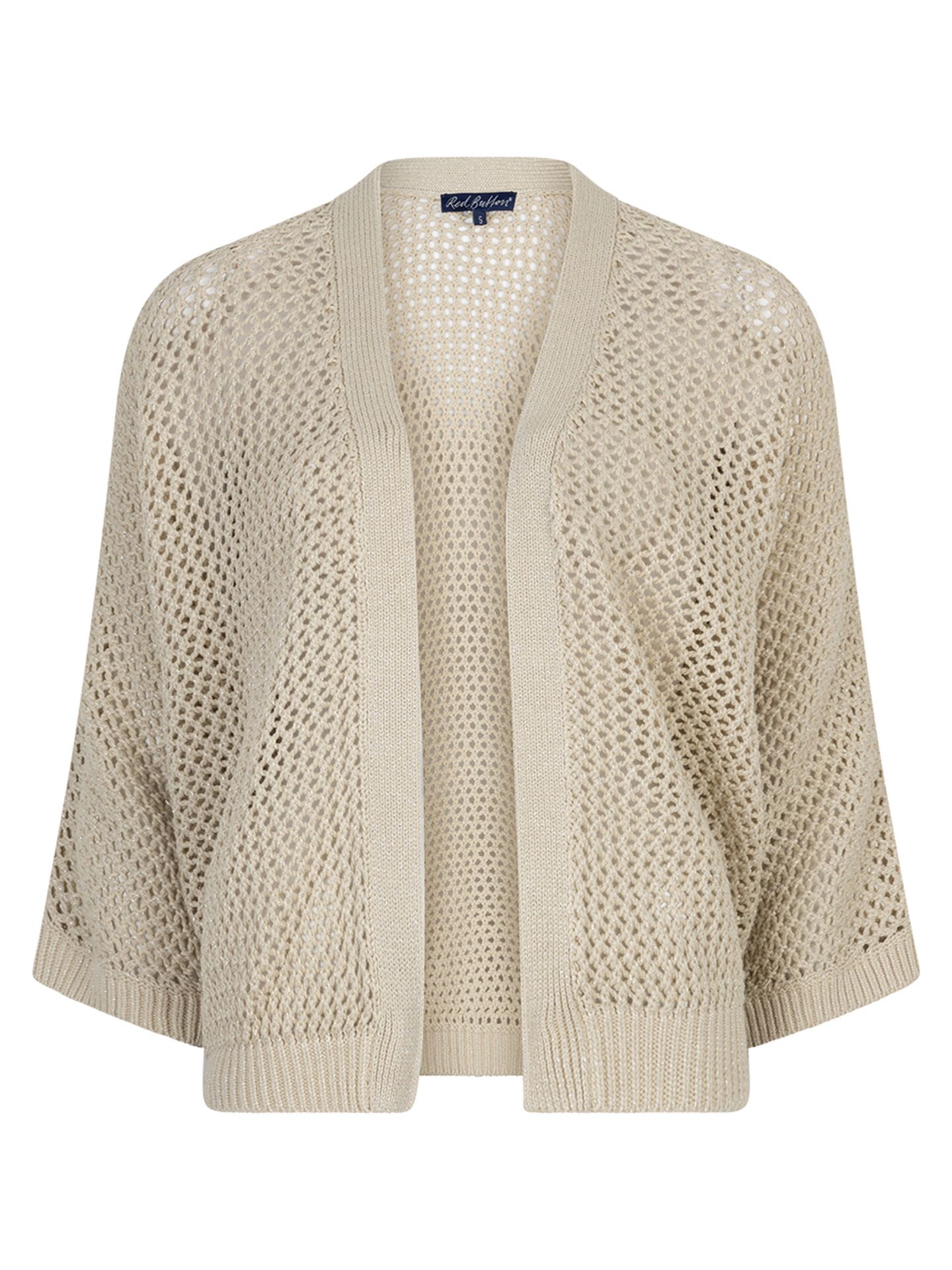 Red Button Vest Cardigan Beige 00083652-5200
