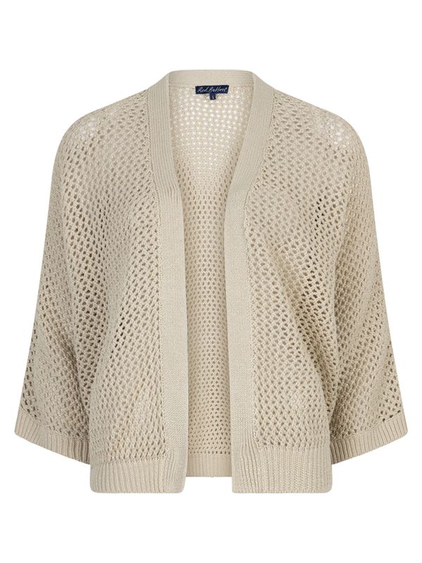 Red Button Vest Cardigan Beige 2900080304068