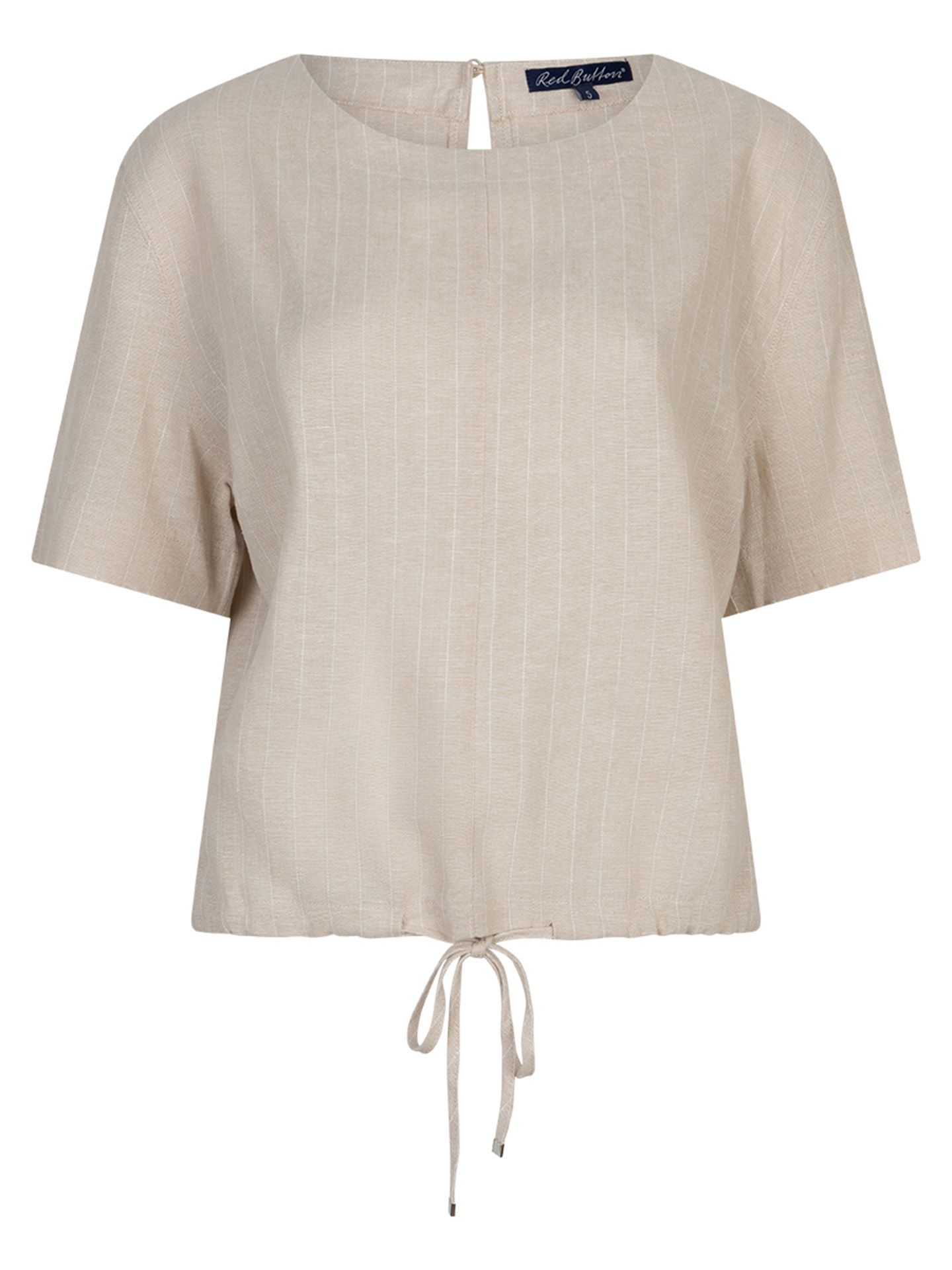 Red Button Blouse Skyler Beige 00083654-5200