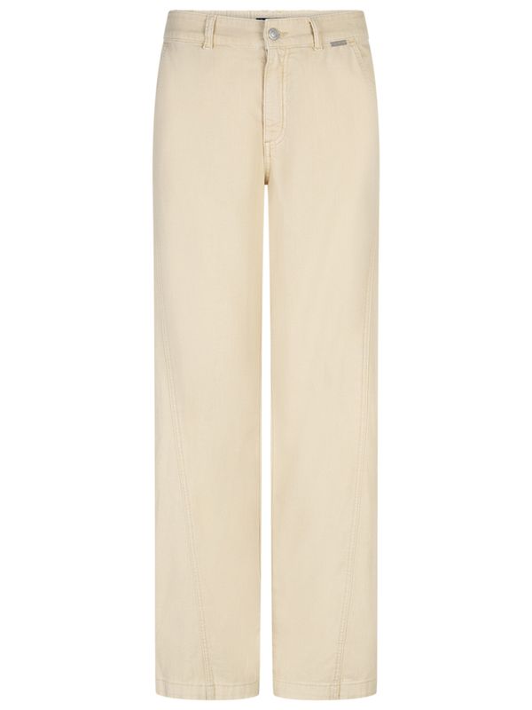 Red Button Wide Jeans Claudette Geel 2900080310601