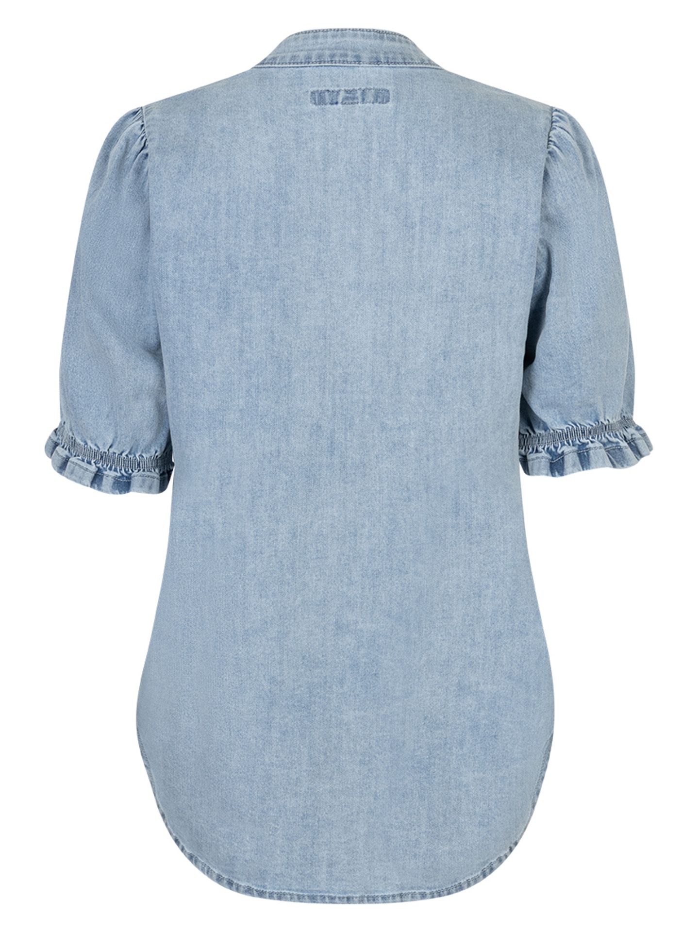 Red Button Blouse Victoria Blauw 00083657-500