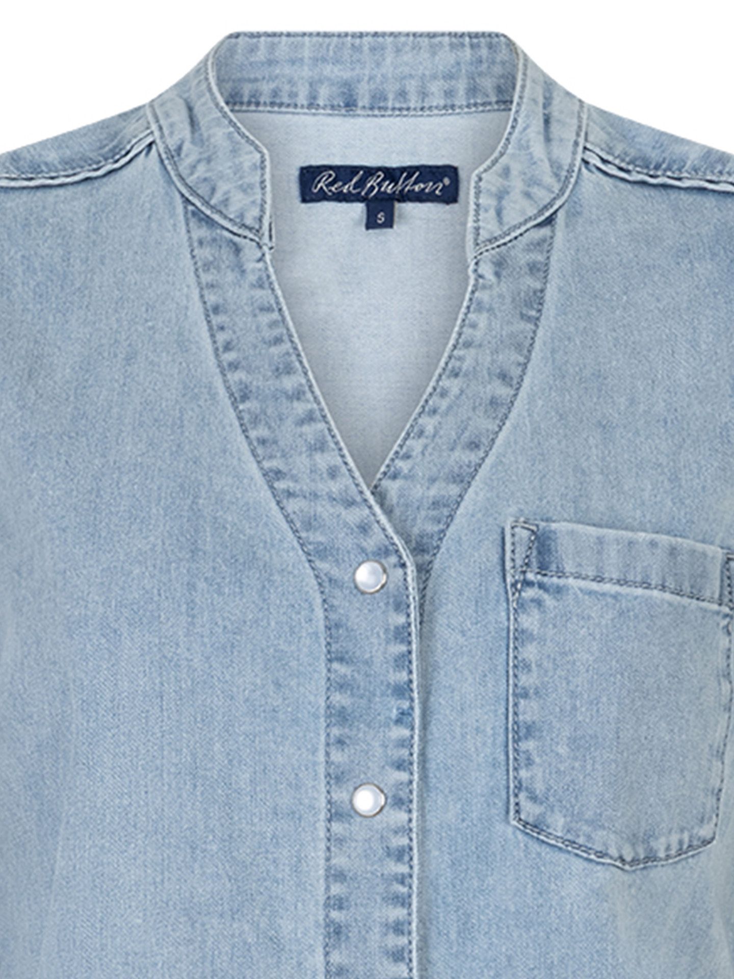 Red Button Blouse Victoria Blauw 00083657-500