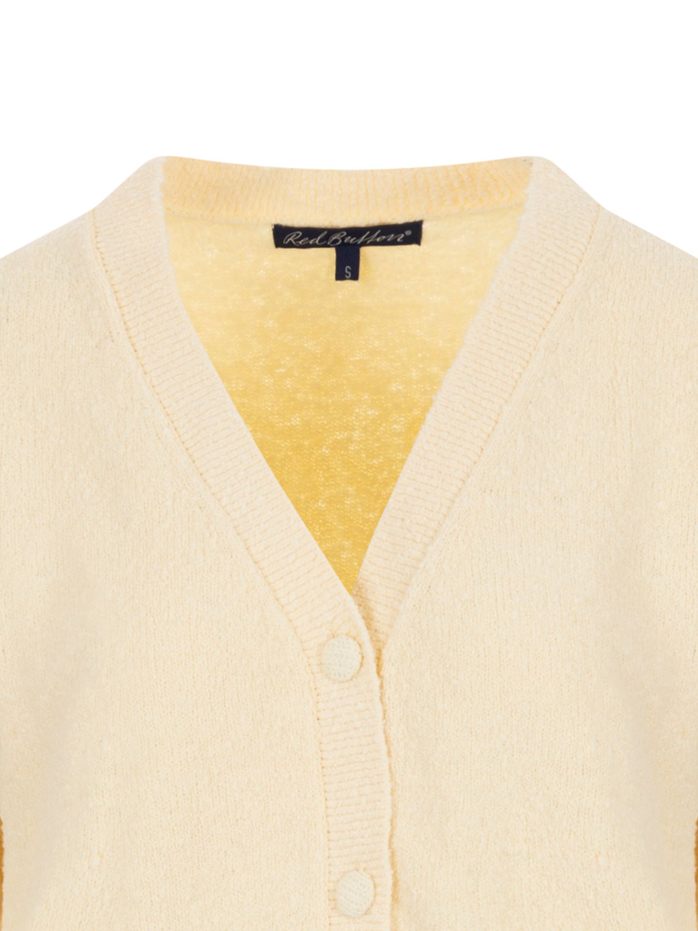 Red Button Vest Cardigan Geel 00083659-2800