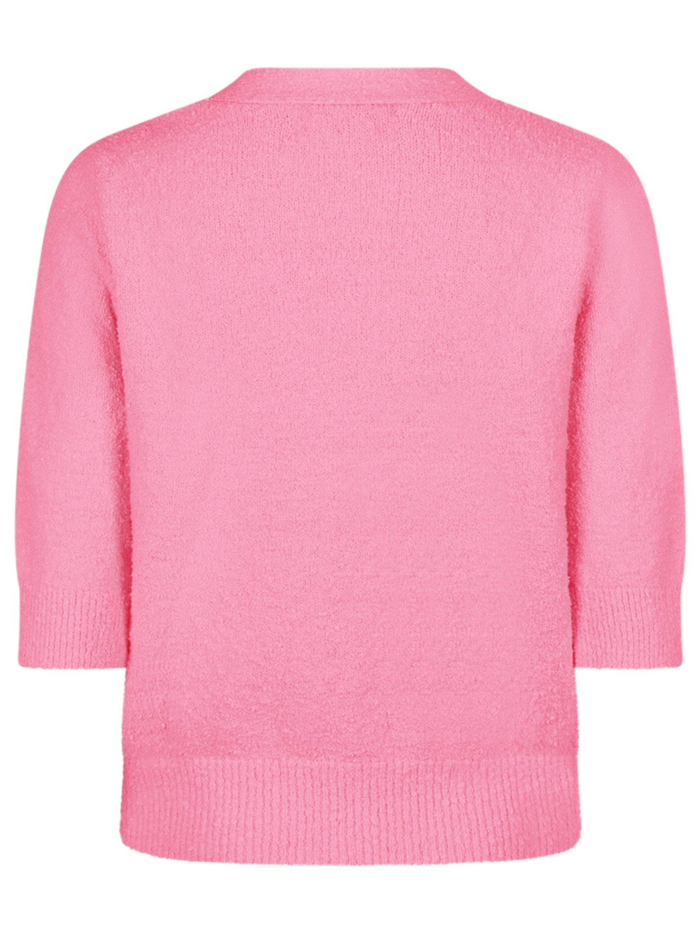 Red Button Vest Cardigan Roze 00083659-3900