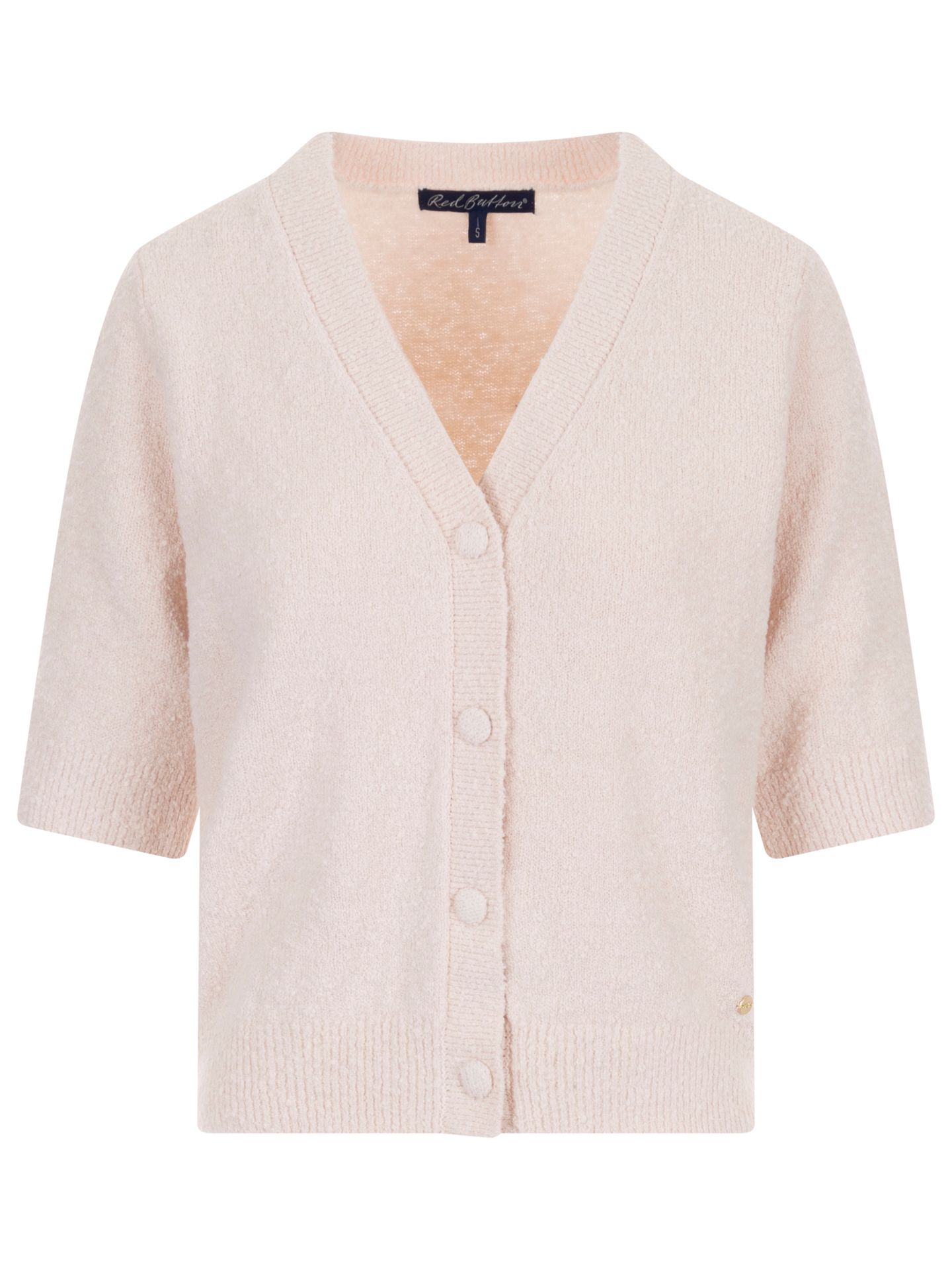 Red Button Vest Cardigan Roze 00083659-4700