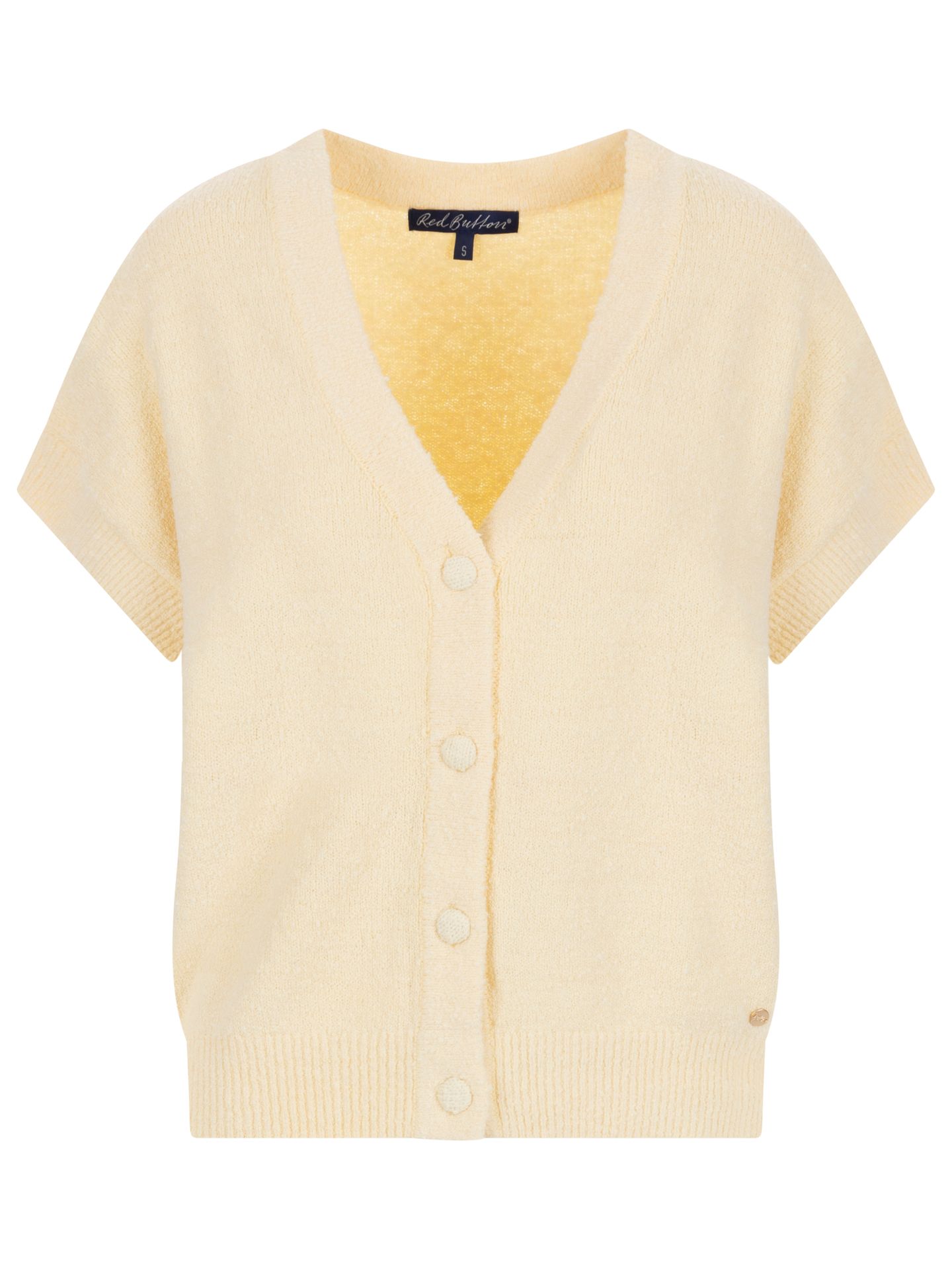 Red Button Vest Lesley Geel 00083662-2800