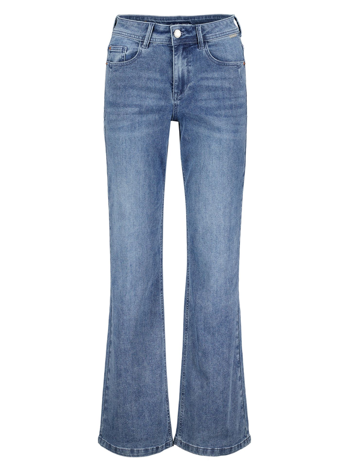Red Button Wide Leg Jeans Colette Blauw 00083663-770