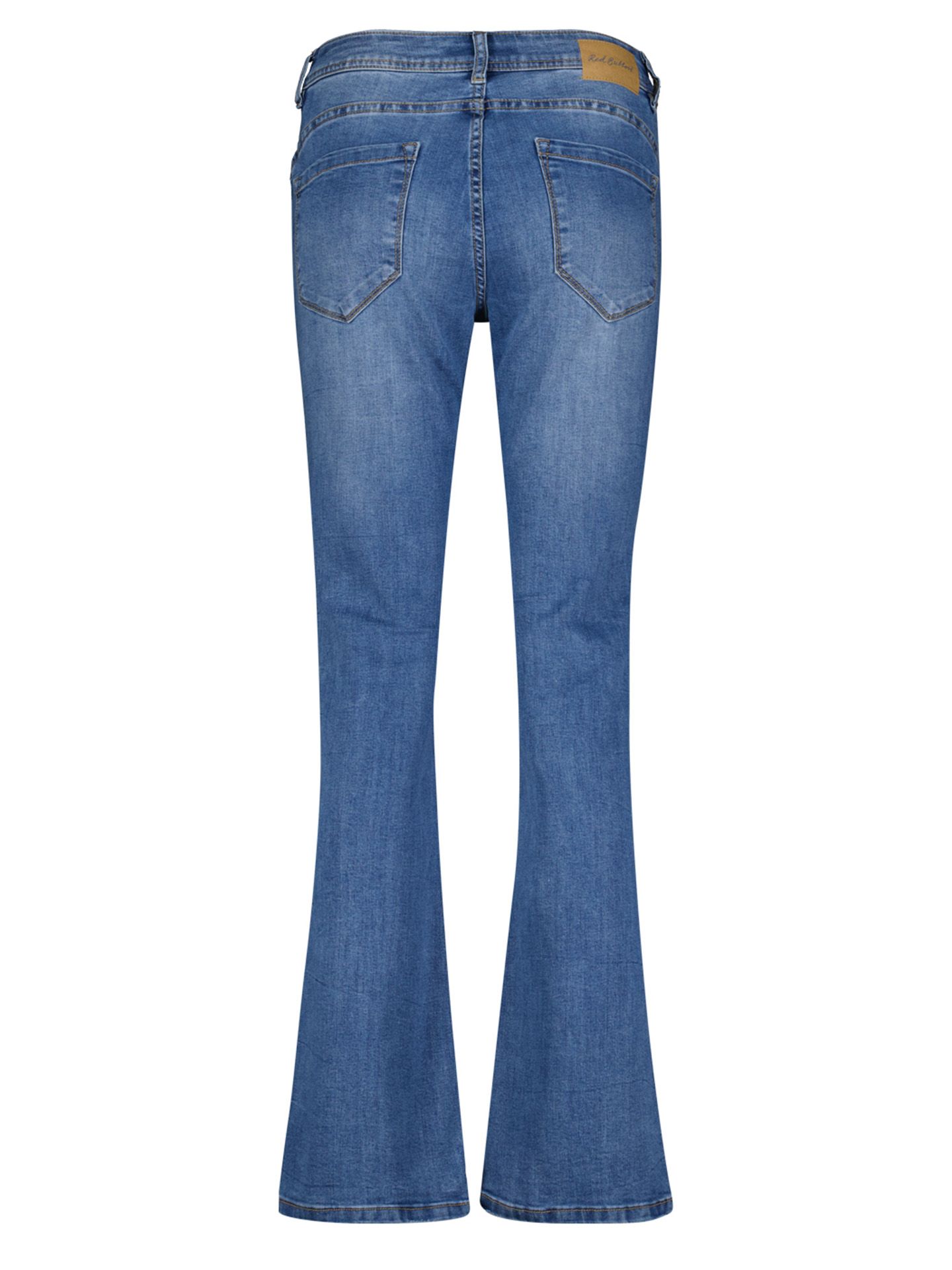 Red Button Flared Jeans Babette Blauw 00083664-770