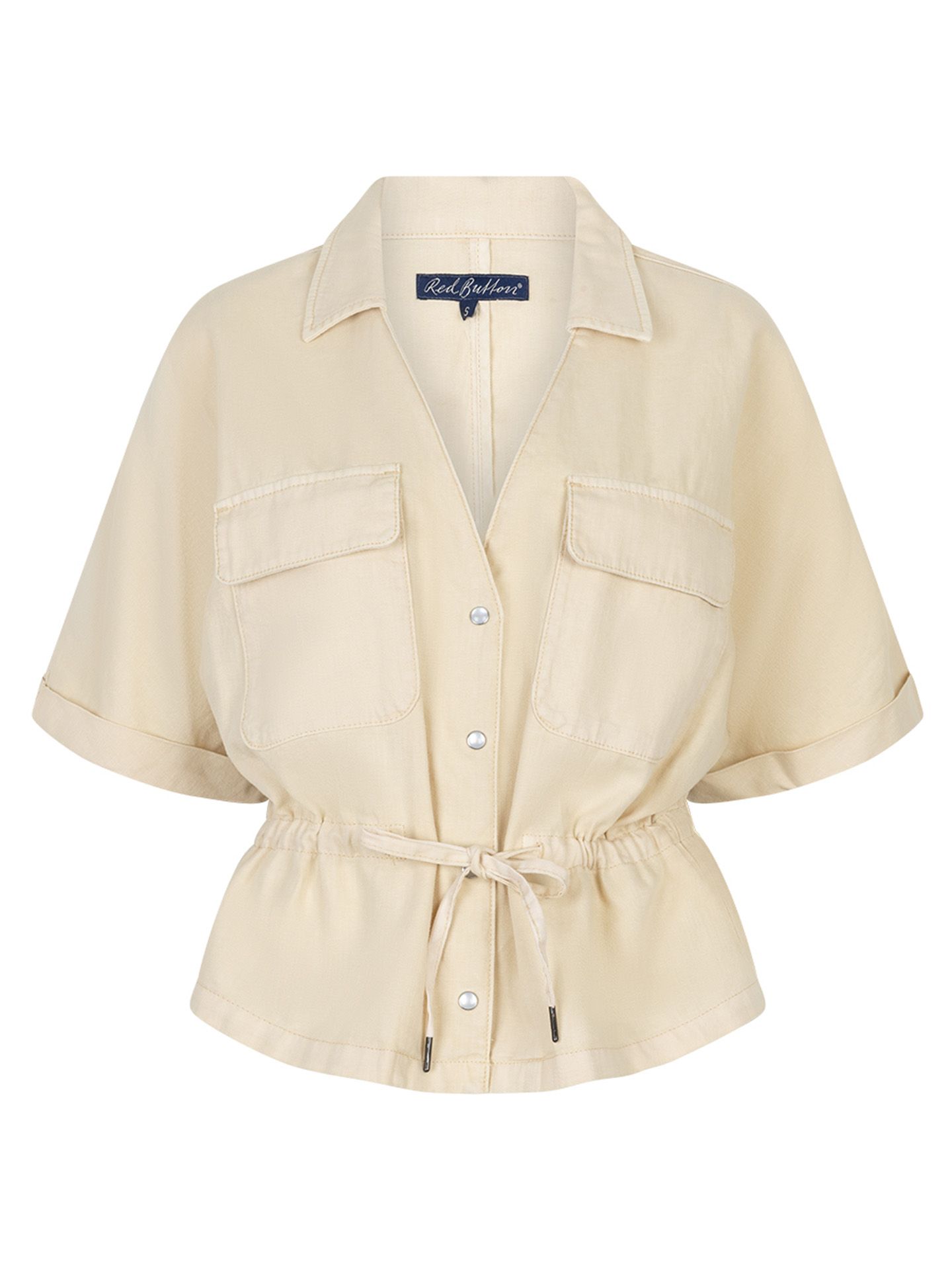 Red Button Blouse Drew Geel 00083669-2340