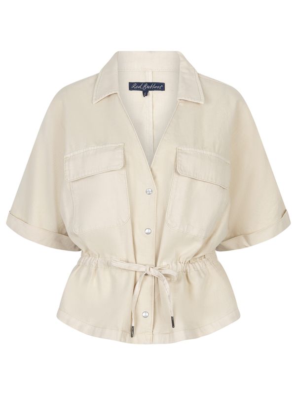 Red Button Blouse Drew Beige 2900080328064