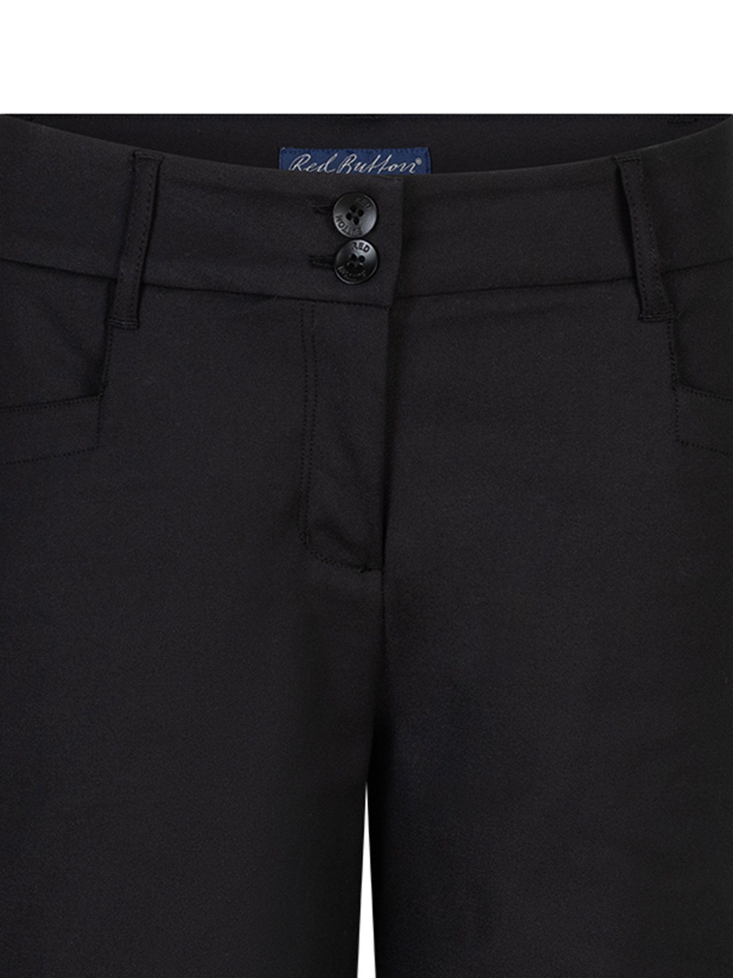 Red Button Short Ava Zwart 00083671-7500