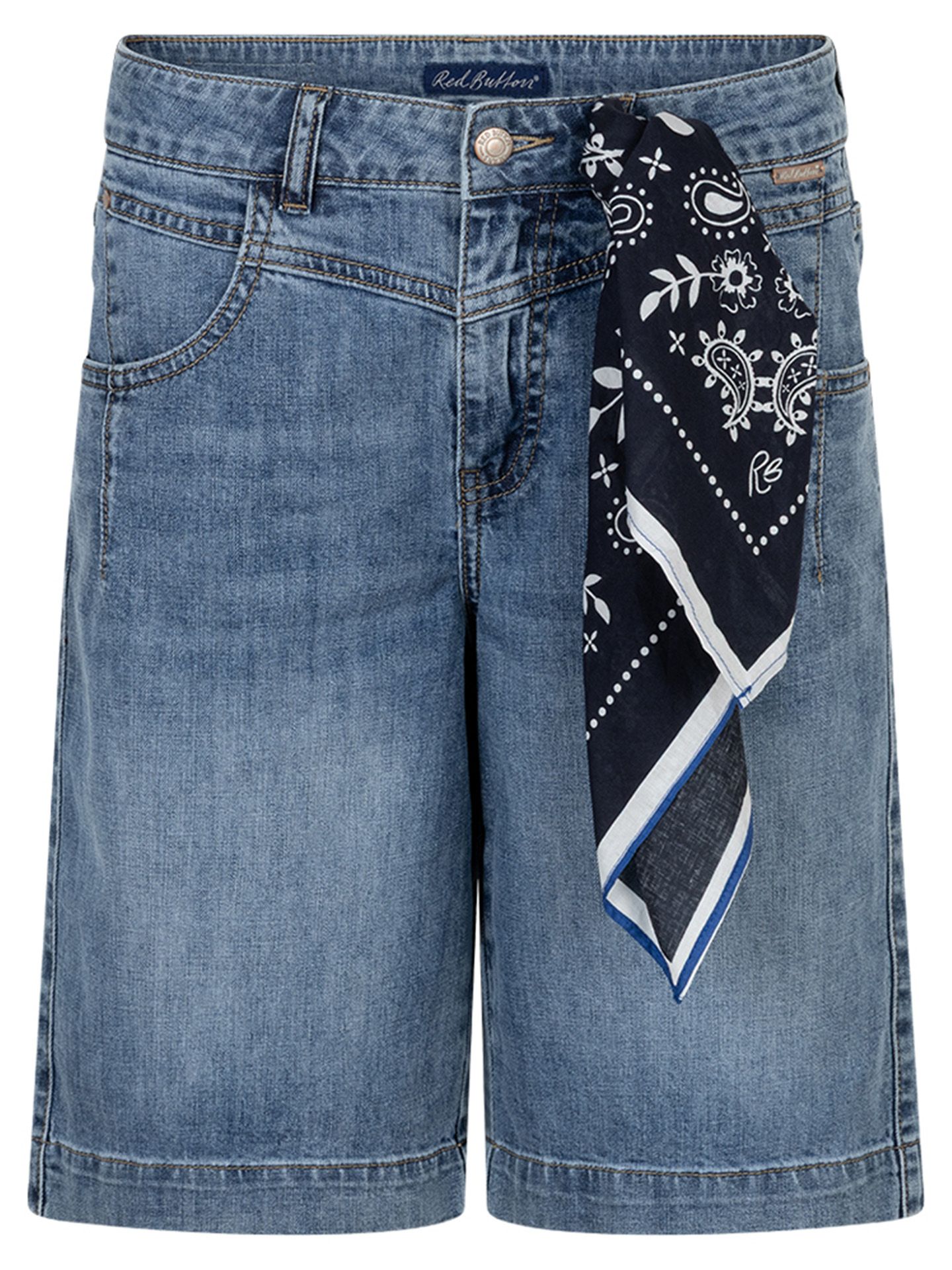 Red Button Short Kate Blauw 00083678-770